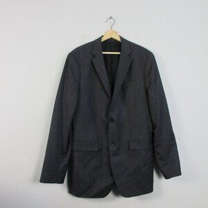 Banana Republic 100% Wool Tailored Fit Blazer Men 42 Long Grey Sport Coat 694